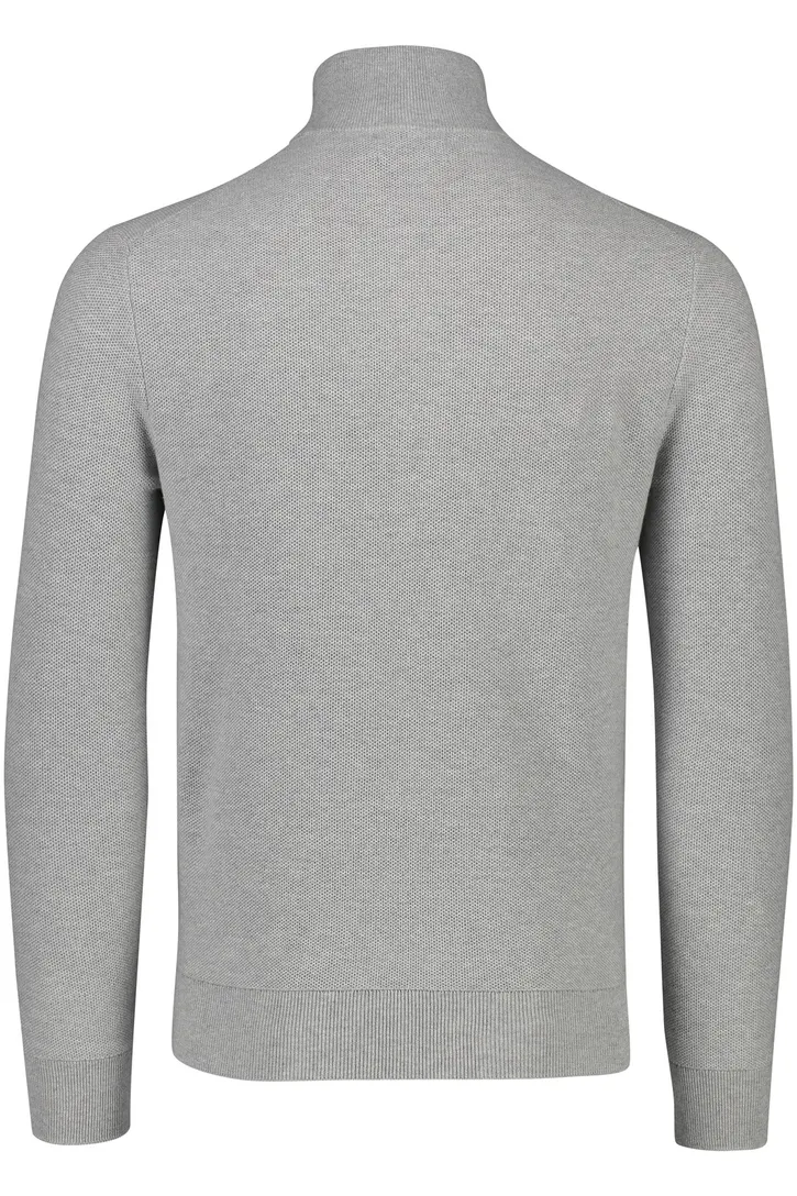 Polo Ralph Lauren katoenen trui half zip grijs normale fit