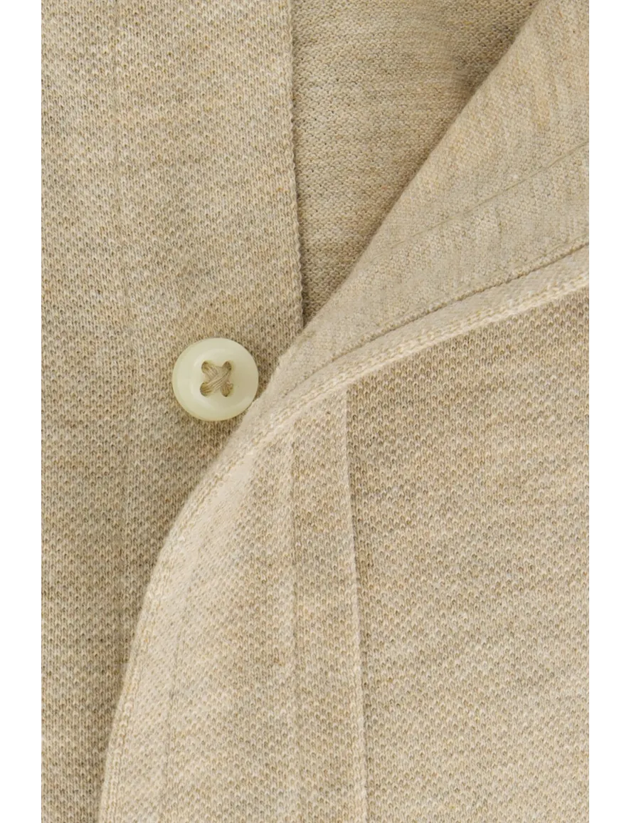 Polo Ralph Lauren katoenen overhemd normale fit beige gemêleerd