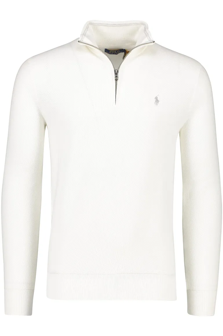 Polo Ralph Lauren katoenen trui half zip wit