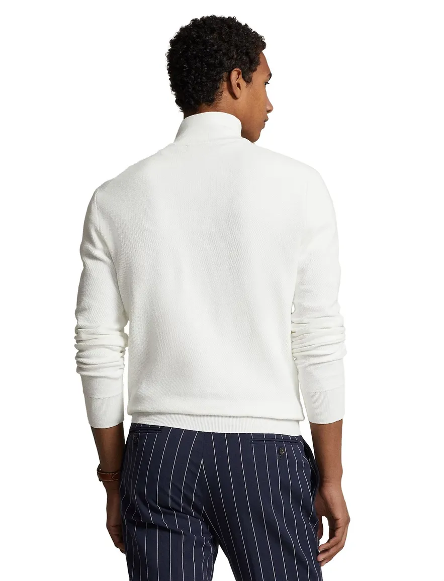 Polo Ralph Lauren katoenen trui half zip wit