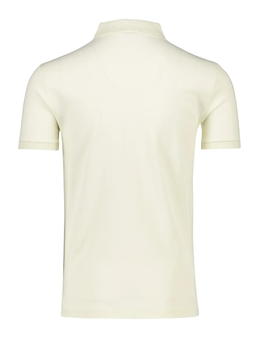Polo Ralph Lauren polo slim fit ecru katoen 2-knoops