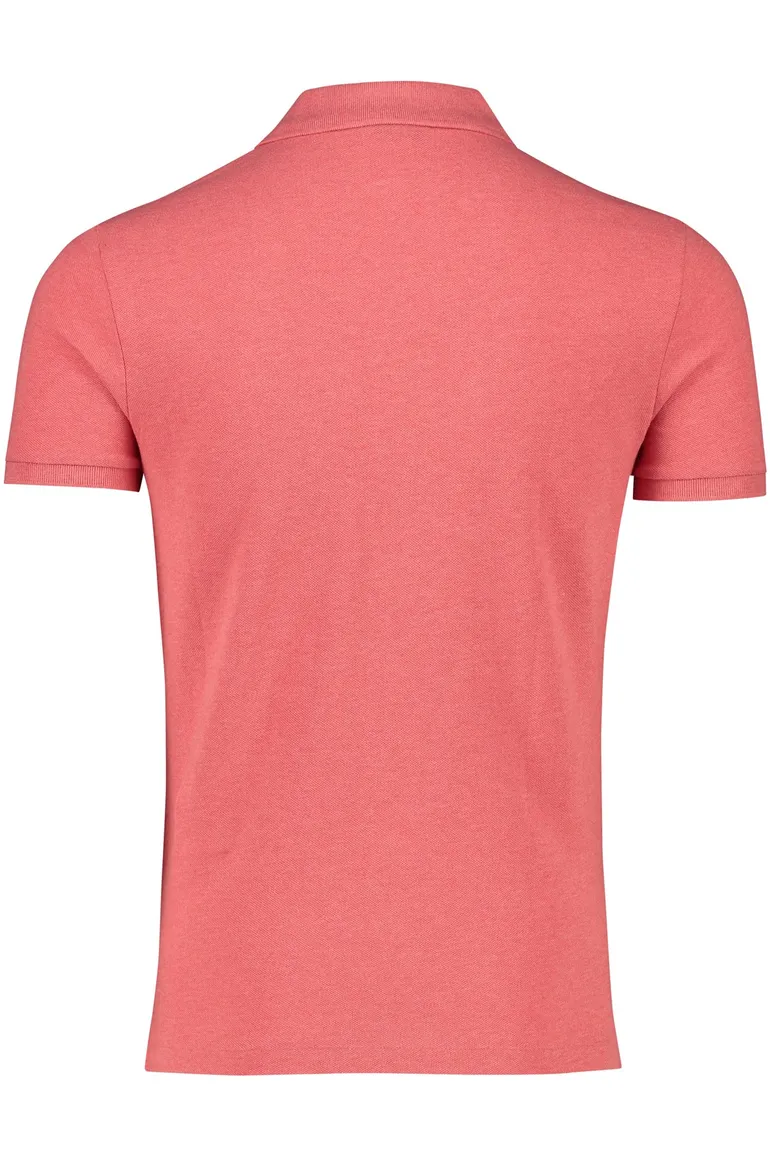 Katoenen Polo Ralph Lauren polo roze slim fit