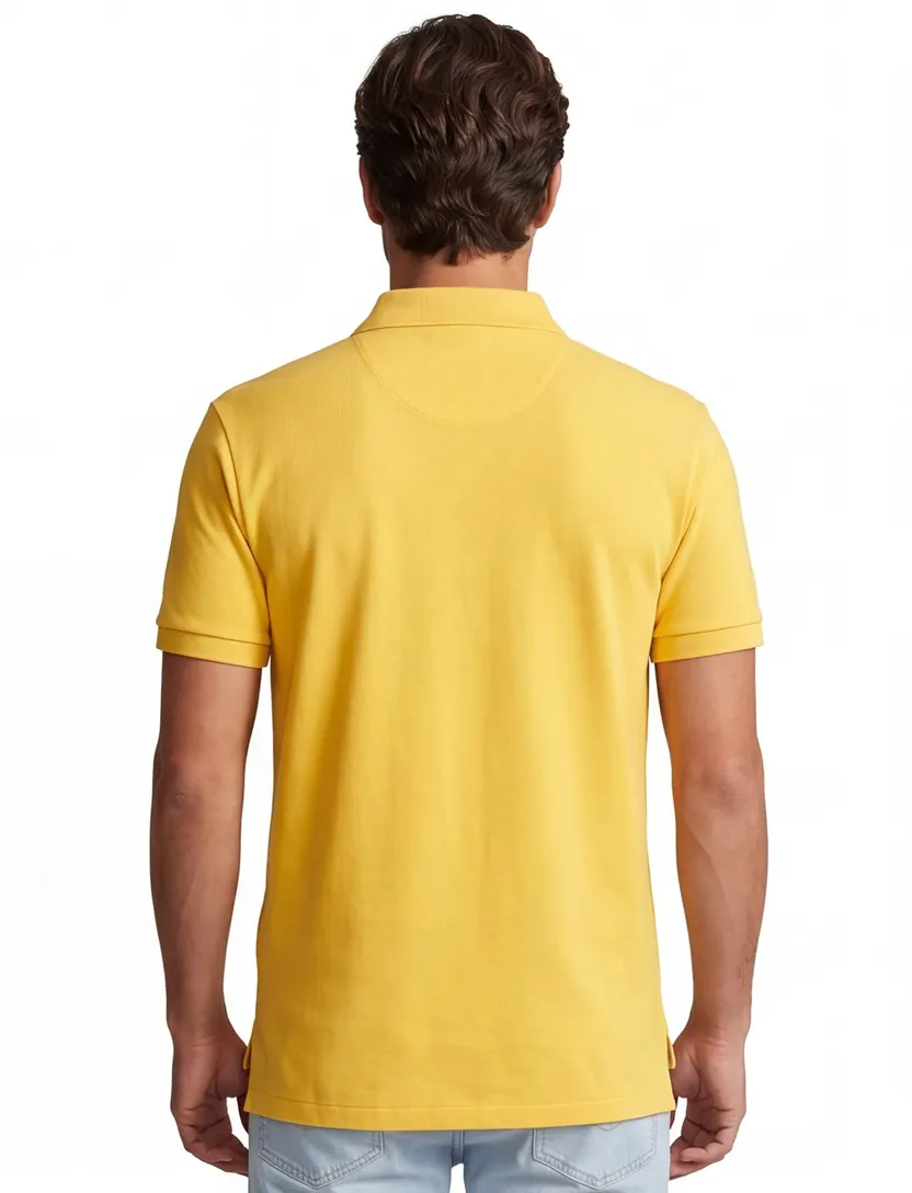 Slim fit geel Polo Ralph Lauren polo 2-knoops katoen