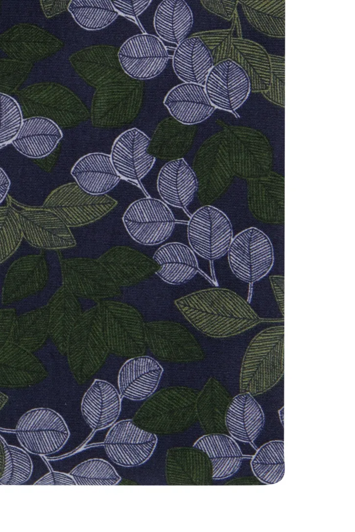 Ledub groen blauw overhemd geprint modern fit