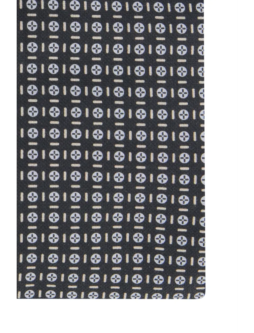John Miller overhemd zwart tailored fit ml 7