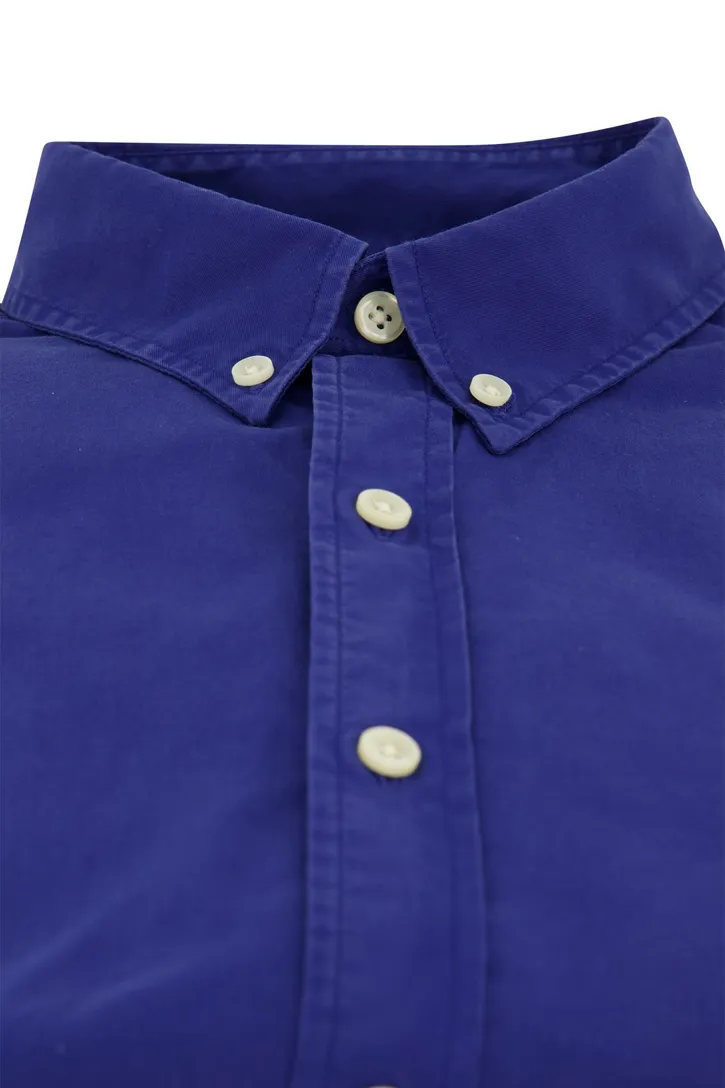 Polo Ralph Lauren overhemd blauw katoen regular fit