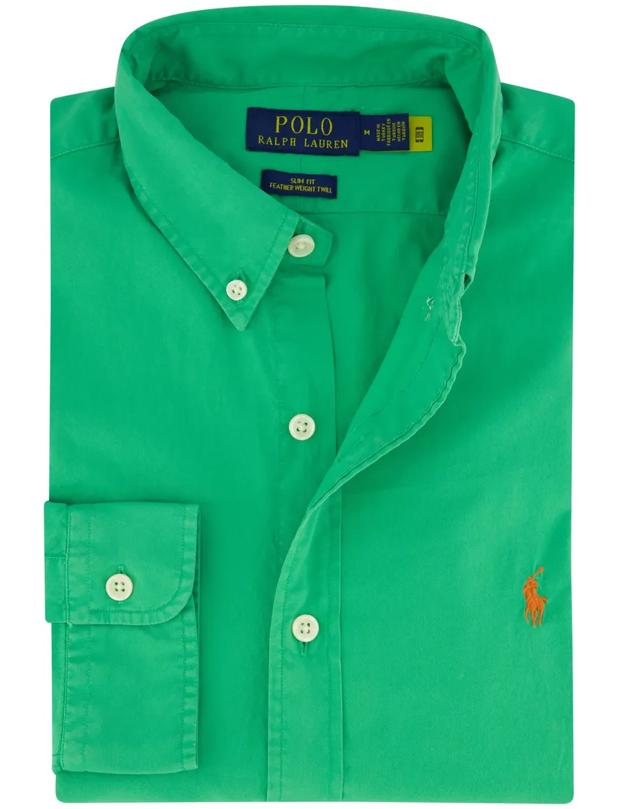 Polo Ralph Lauren overhemd slim fit groen katoen