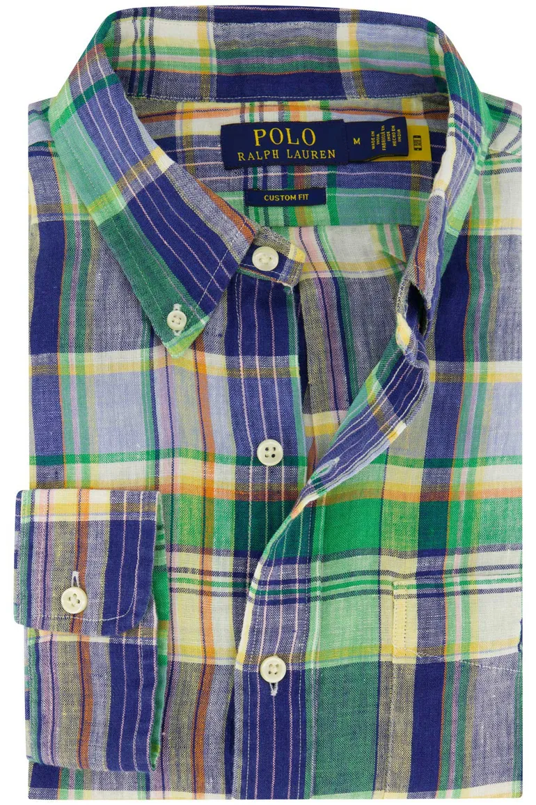 Polo Ralph Lauren overhemd normale fit navy geruit