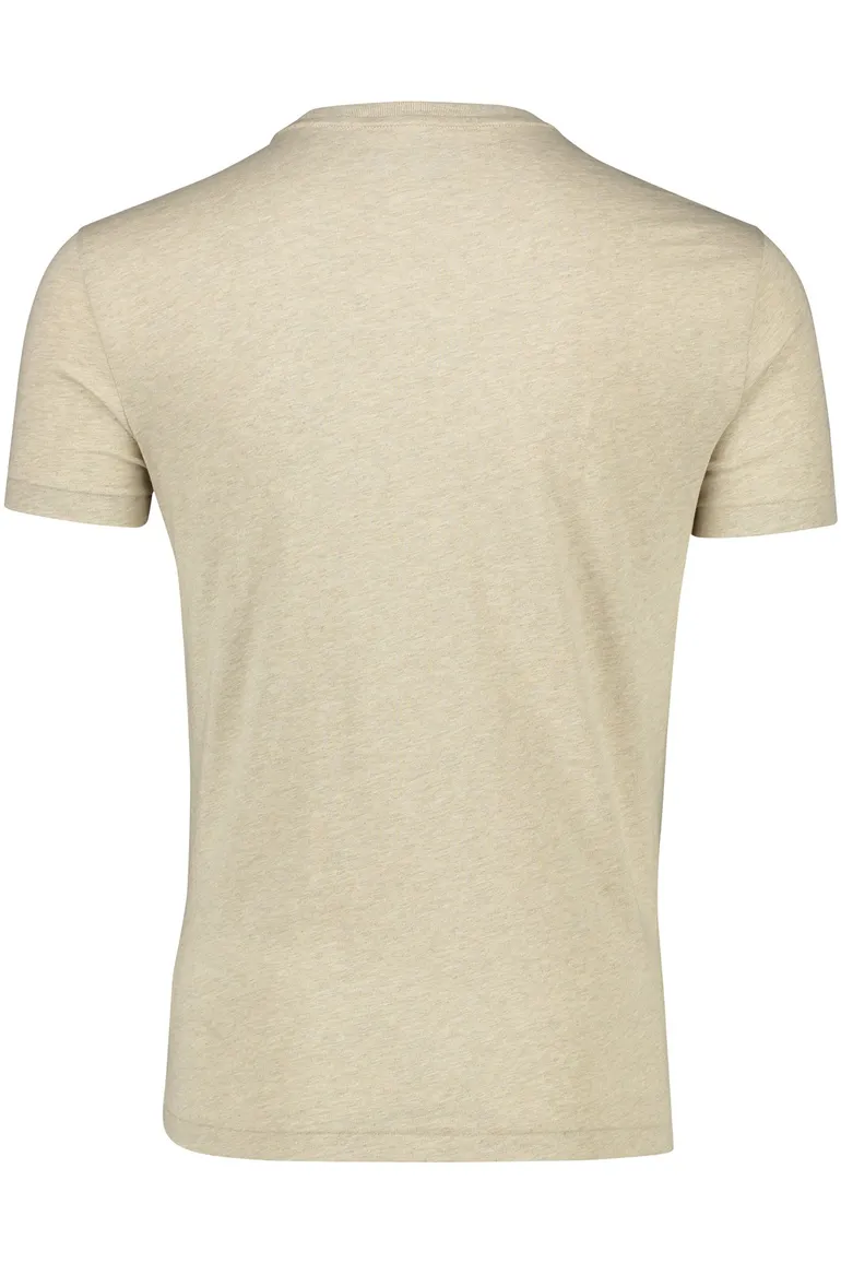 Polo Ralph Lauren t-shirt beige ronde hals Custom Slim Fit