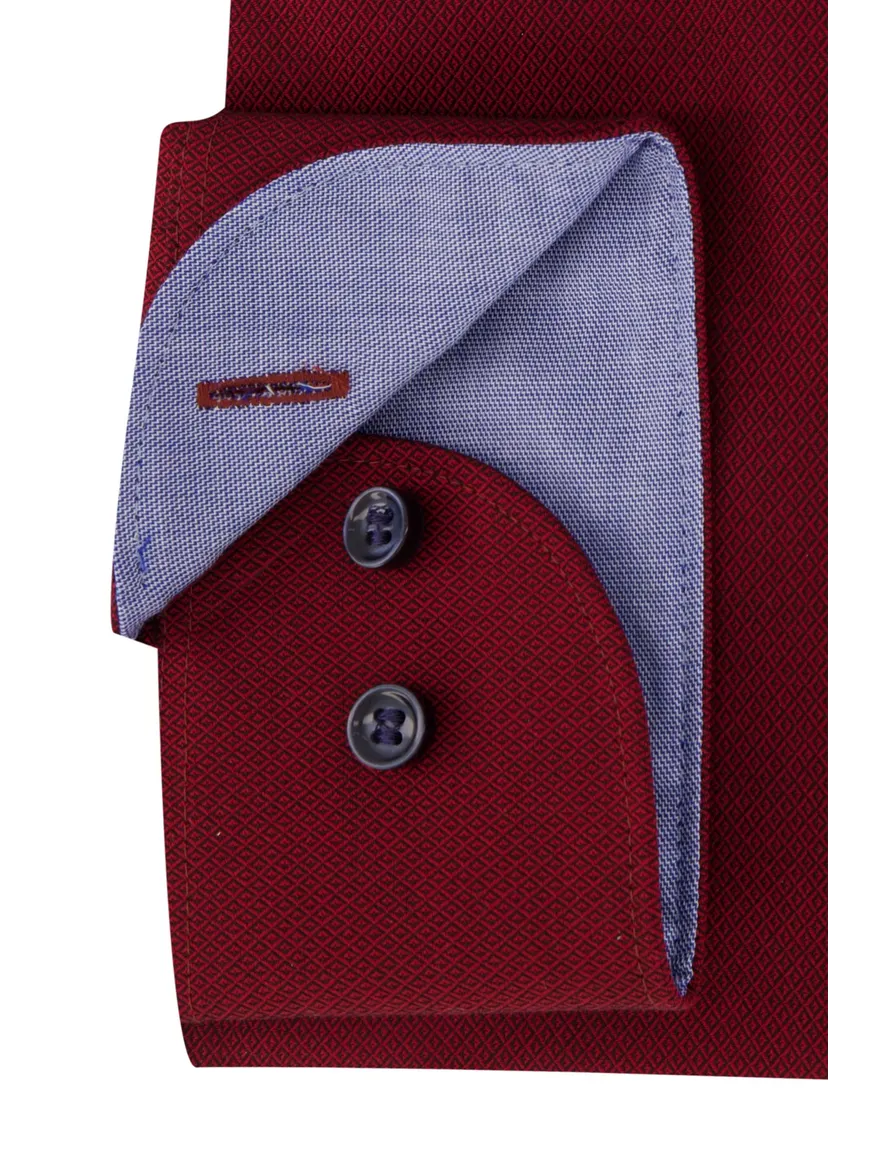 Olymp overhemd rood body fit