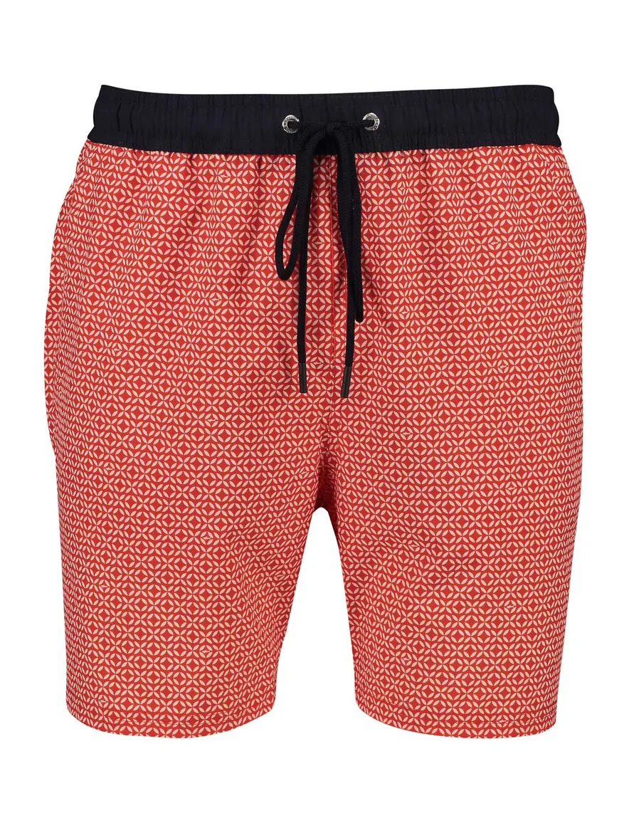 Paul & Shark zwembroek rood printje