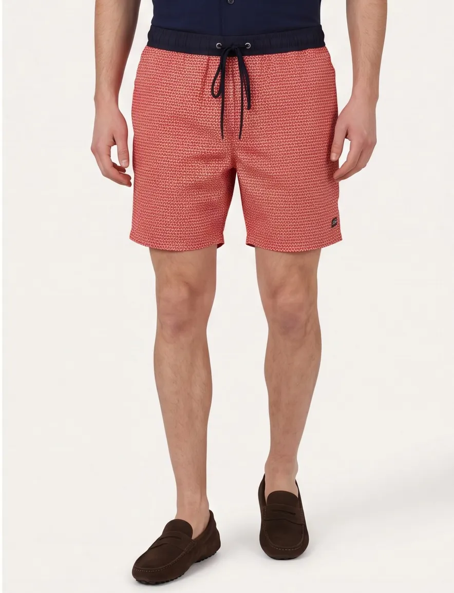 Paul & Shark zwembroek rood printje