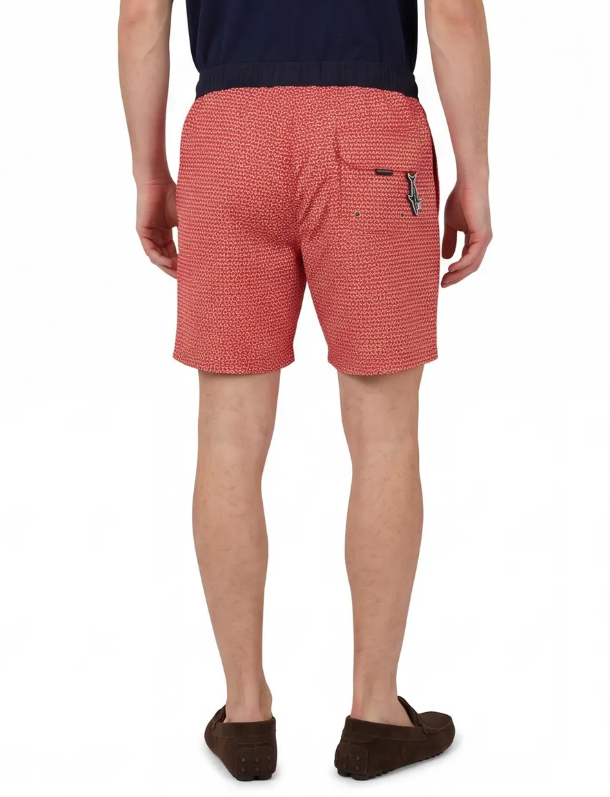 Paul & Shark zwembroek rood printje