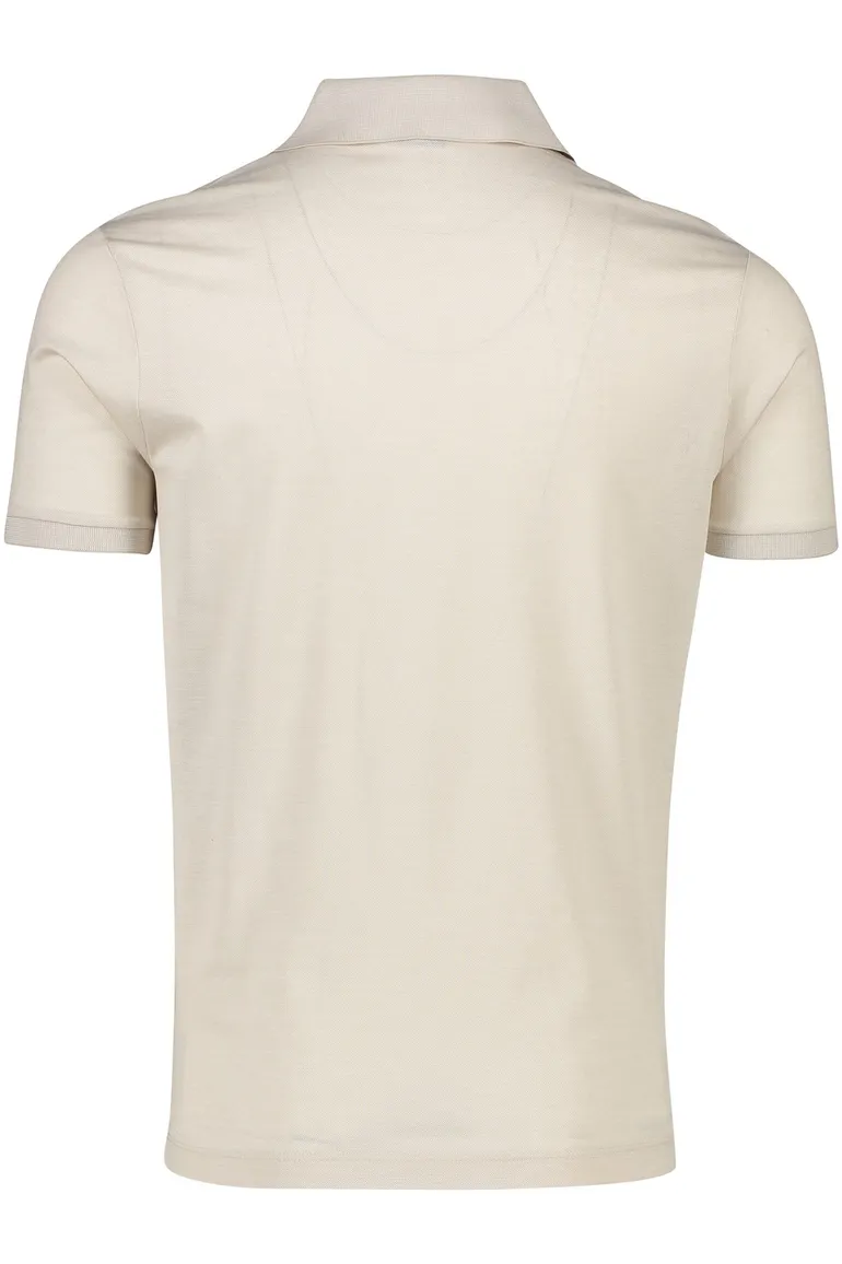 Paul & Shark beige polo 3-knoops katoen wijde fit