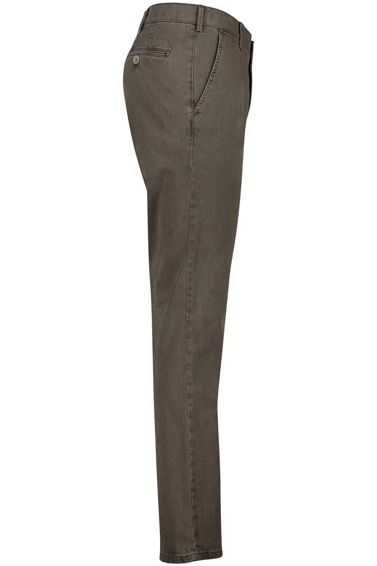 Meyer katoenen broek Rio modern fit bruin