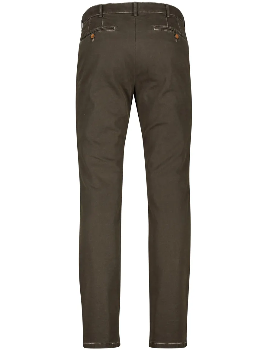 Meyer katoenen broek Rio modern fit groen