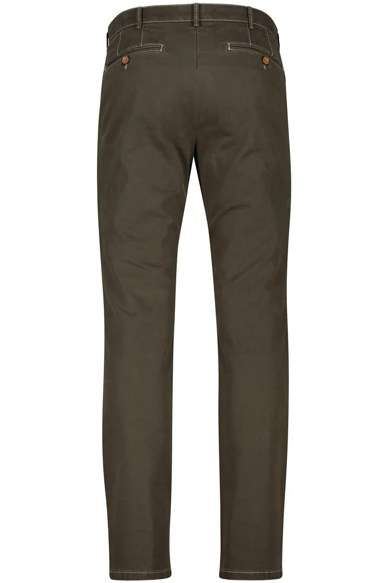 Meyer pantalon katoen groen rio modern fit