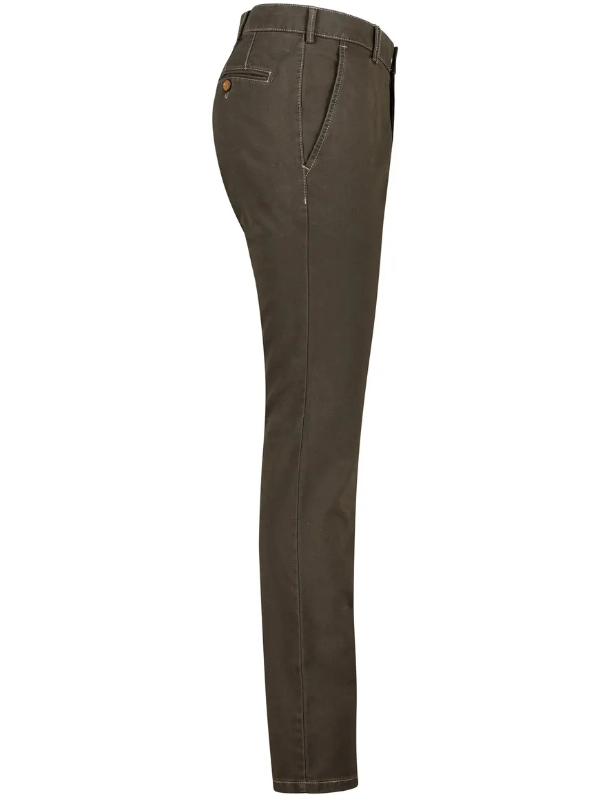 Meyer katoenen broek Rio modern fit groen