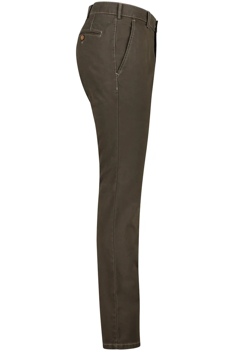 Meyer pantalon katoen groen rio modern fit