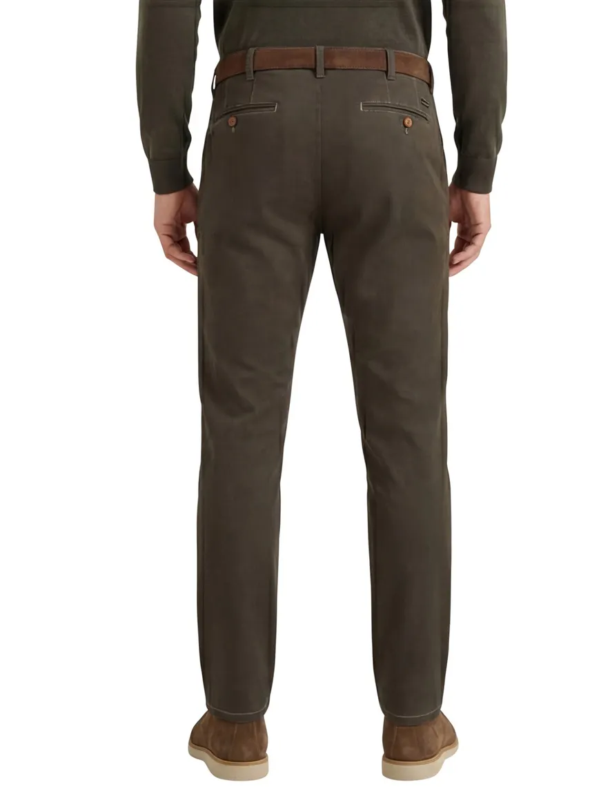 Meyer katoenen broek Rio modern fit groen