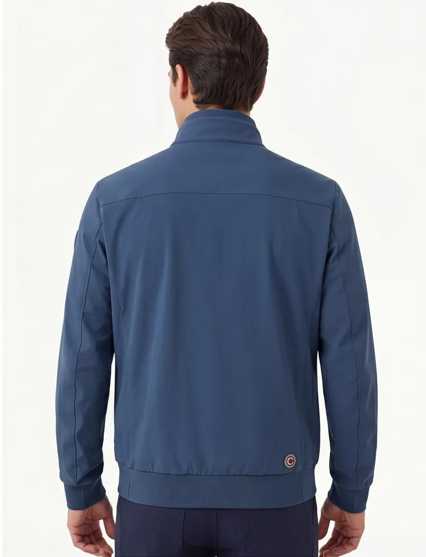 Colmar softshell zomerjas donkerblauw effen rits slim fit