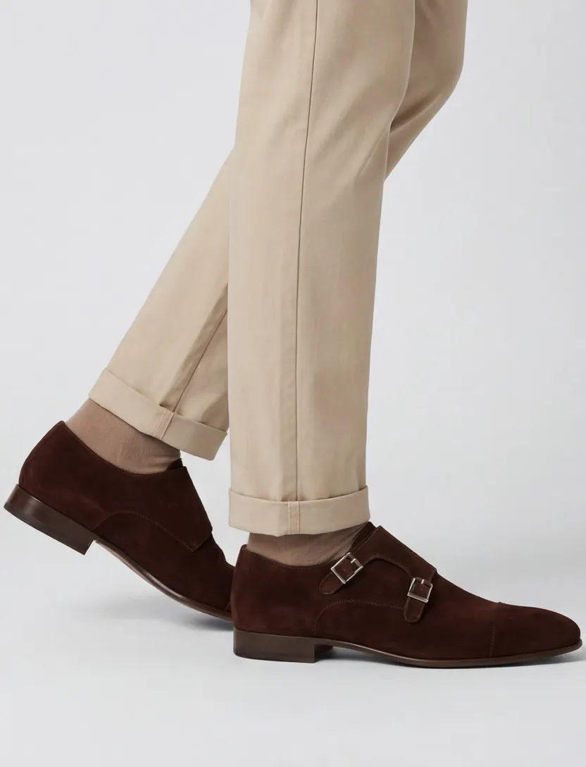 Magnanni nette schoen leer donkerbruin