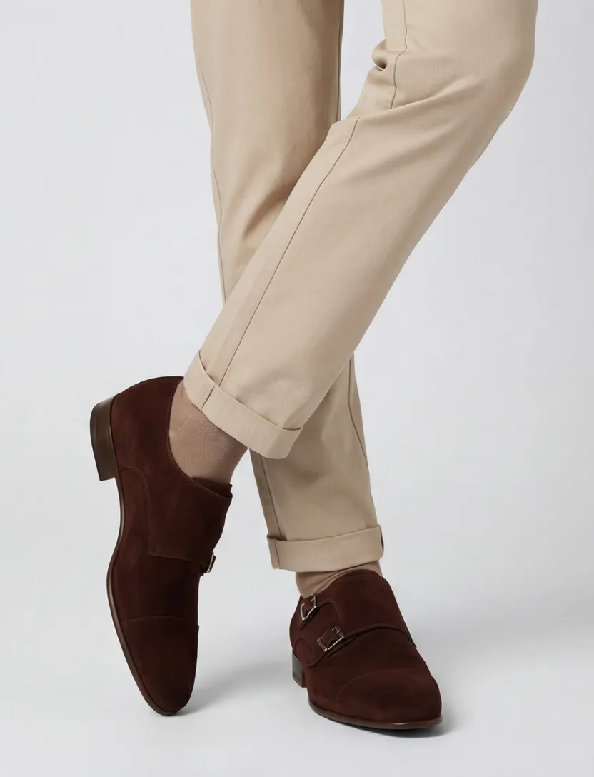 Magnanni nette schoen leer donkerbruin