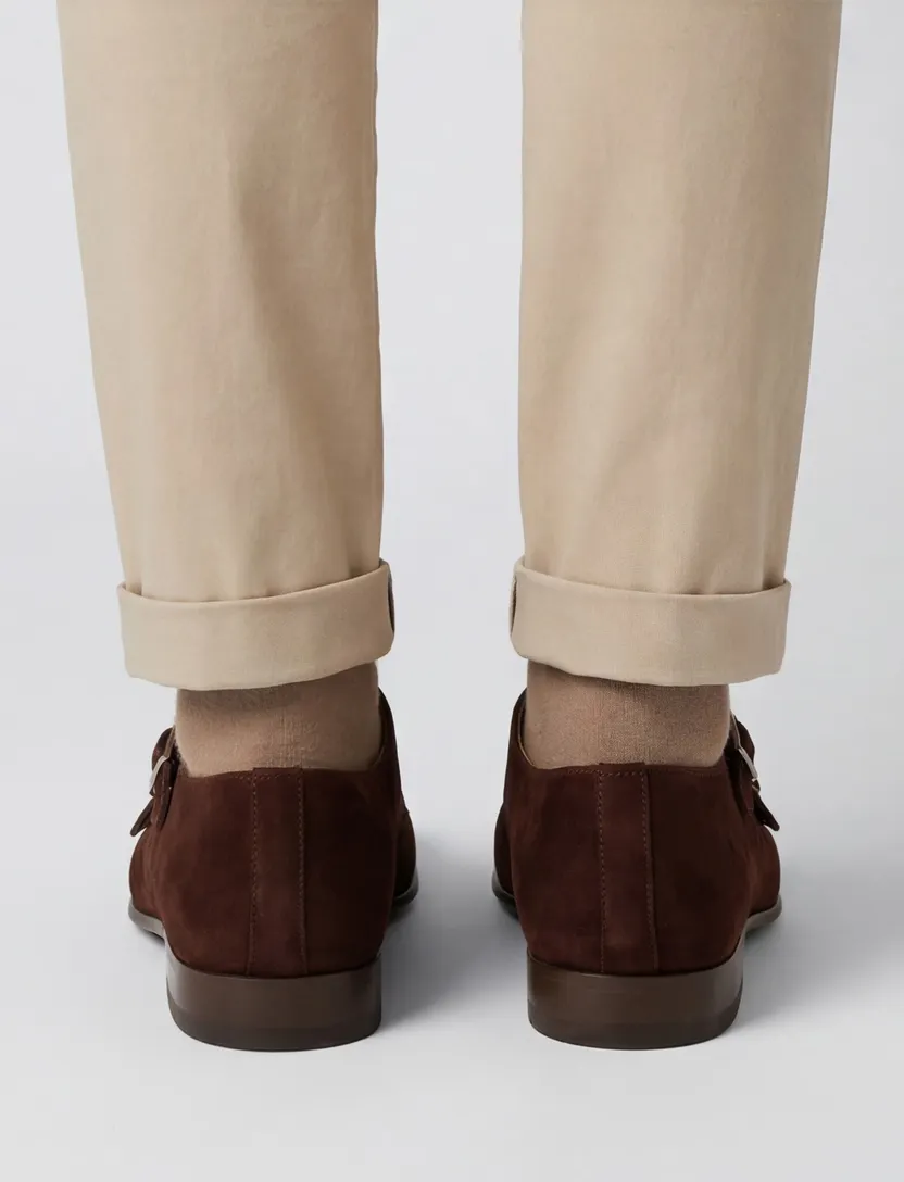 Magnanni nette schoen leer donkerbruin