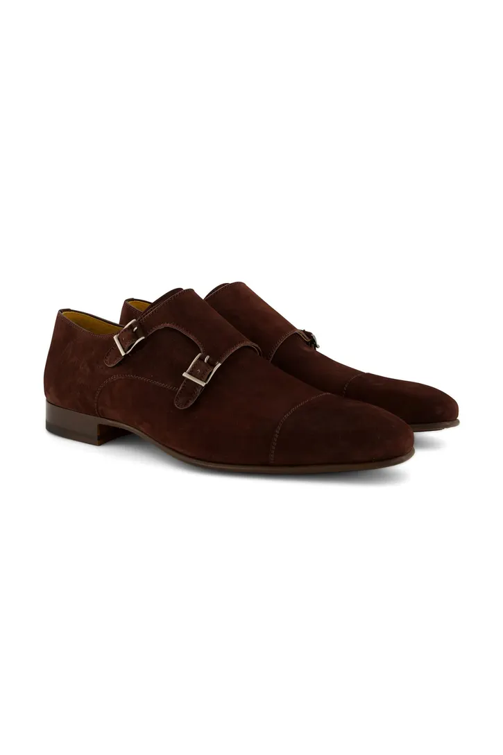 Magnanni nette schoen leer donkerbruin