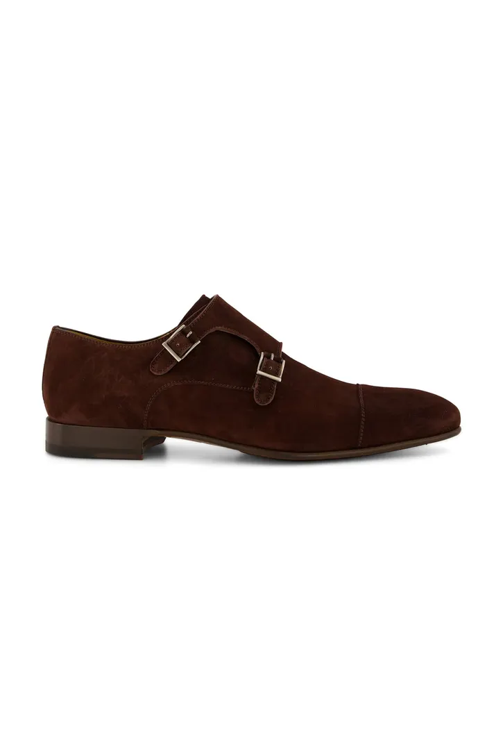 Magnanni nette schoen leer donkerbruin