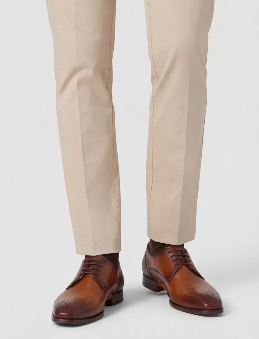 Magnanni nette schoen gemêleerd bruin