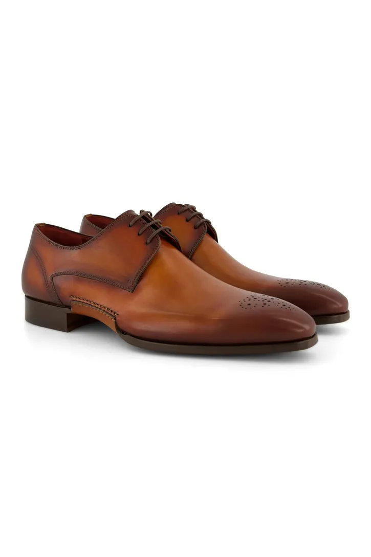 Magnanni nette schoen gemêleerd bruin