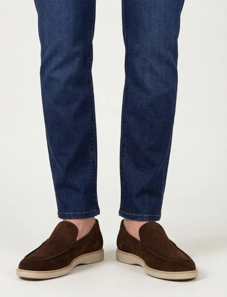 Magnanni loafers leer donkerbruin