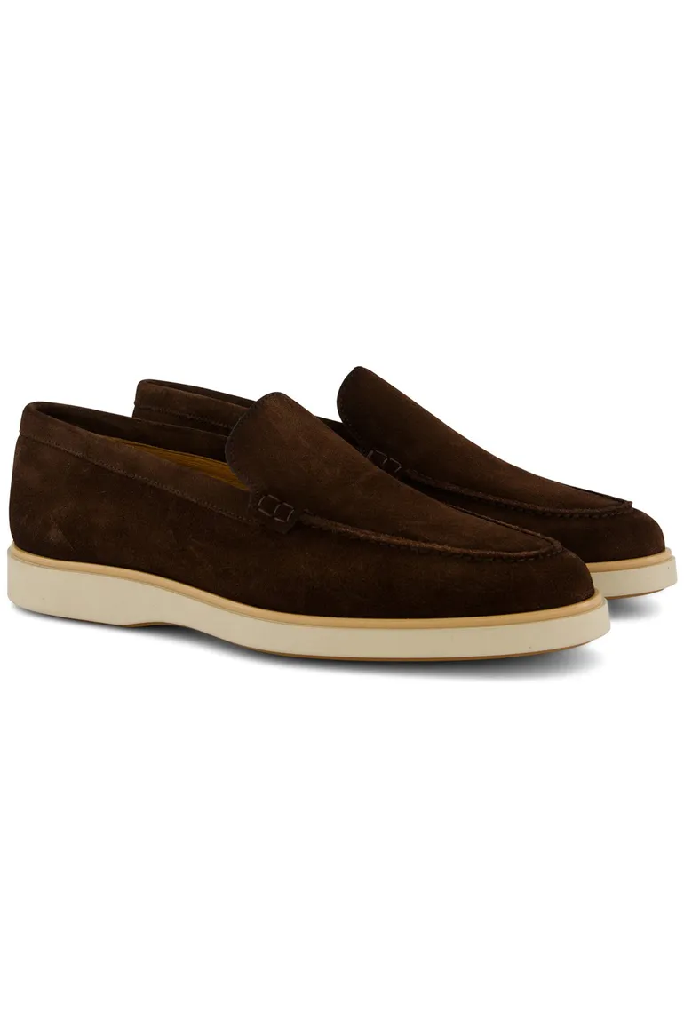 Magnanni loafers leer donkerbruin