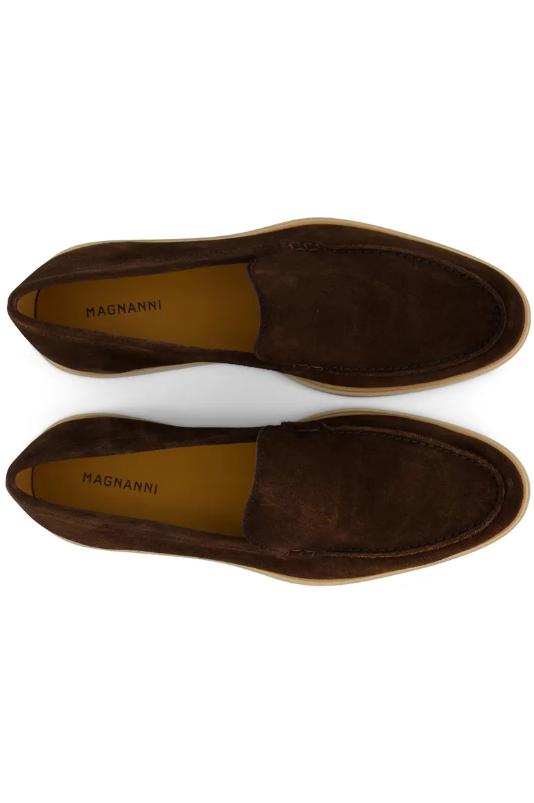 Magnanni loafers leer donkerbruin