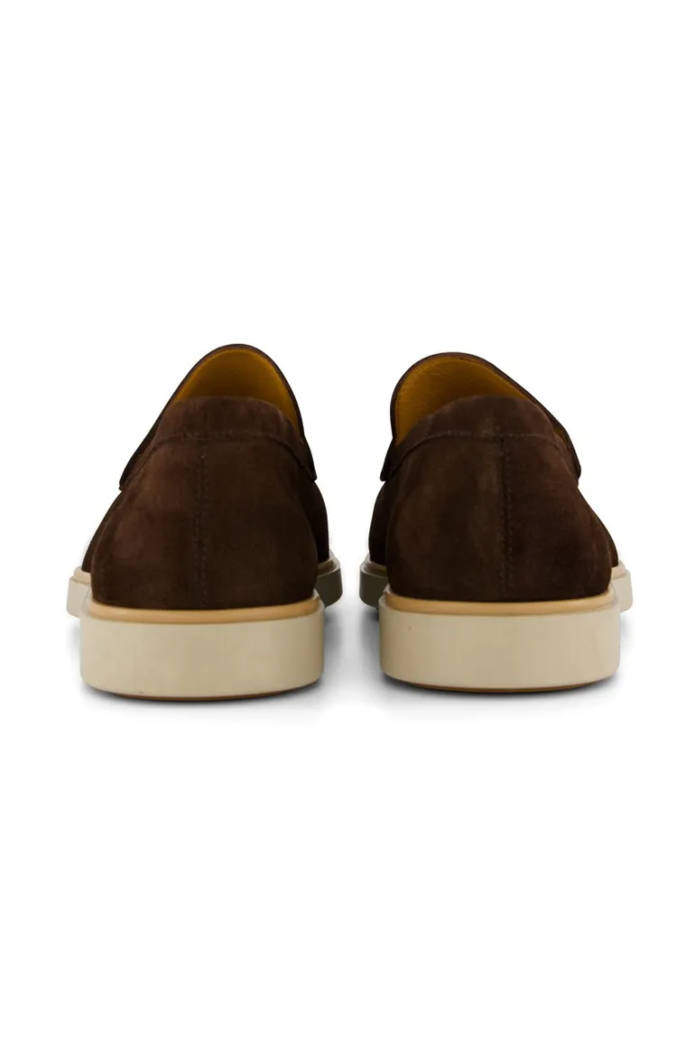 Magnanni loafers leer donkerbruin