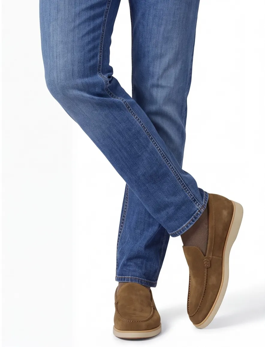 Magnanni loafers camel effen leer