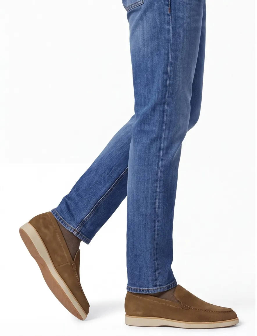 Magnanni loafers camel effen leer