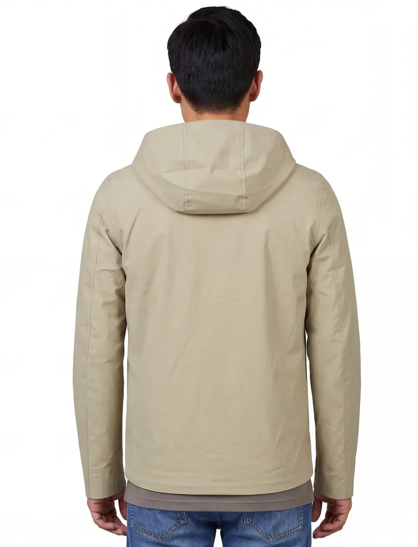 Elvine normale fit zomerjas waterdicht groen capuchon