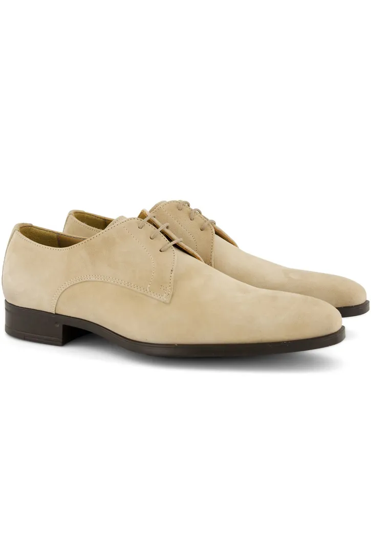 Giorgio veterschoenen beige effen leer