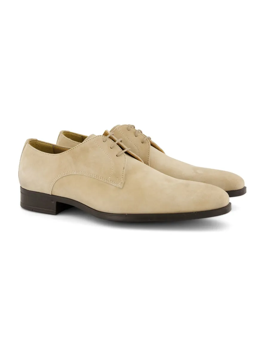 Giorgio veterschoenen beige effen leer