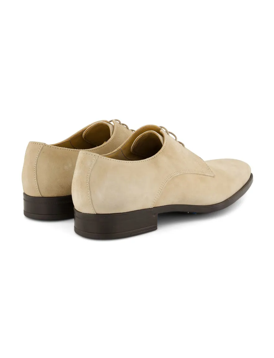 Giorgio veterschoenen beige effen leer
