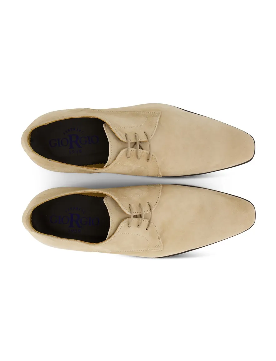 Giorgio veterschoenen beige effen leer