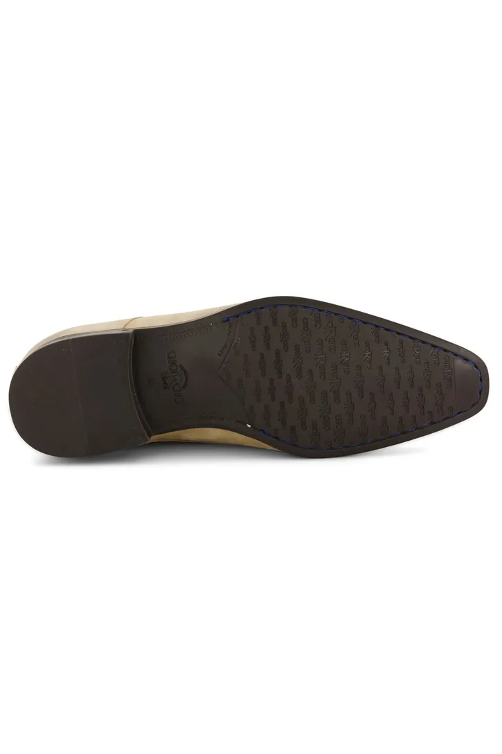 Giorgio veterschoenen beige effen leer