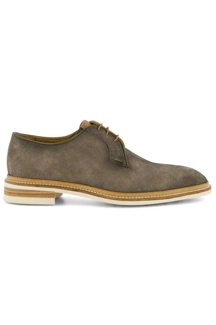Giorgio bruin effen leer nette veterschoen