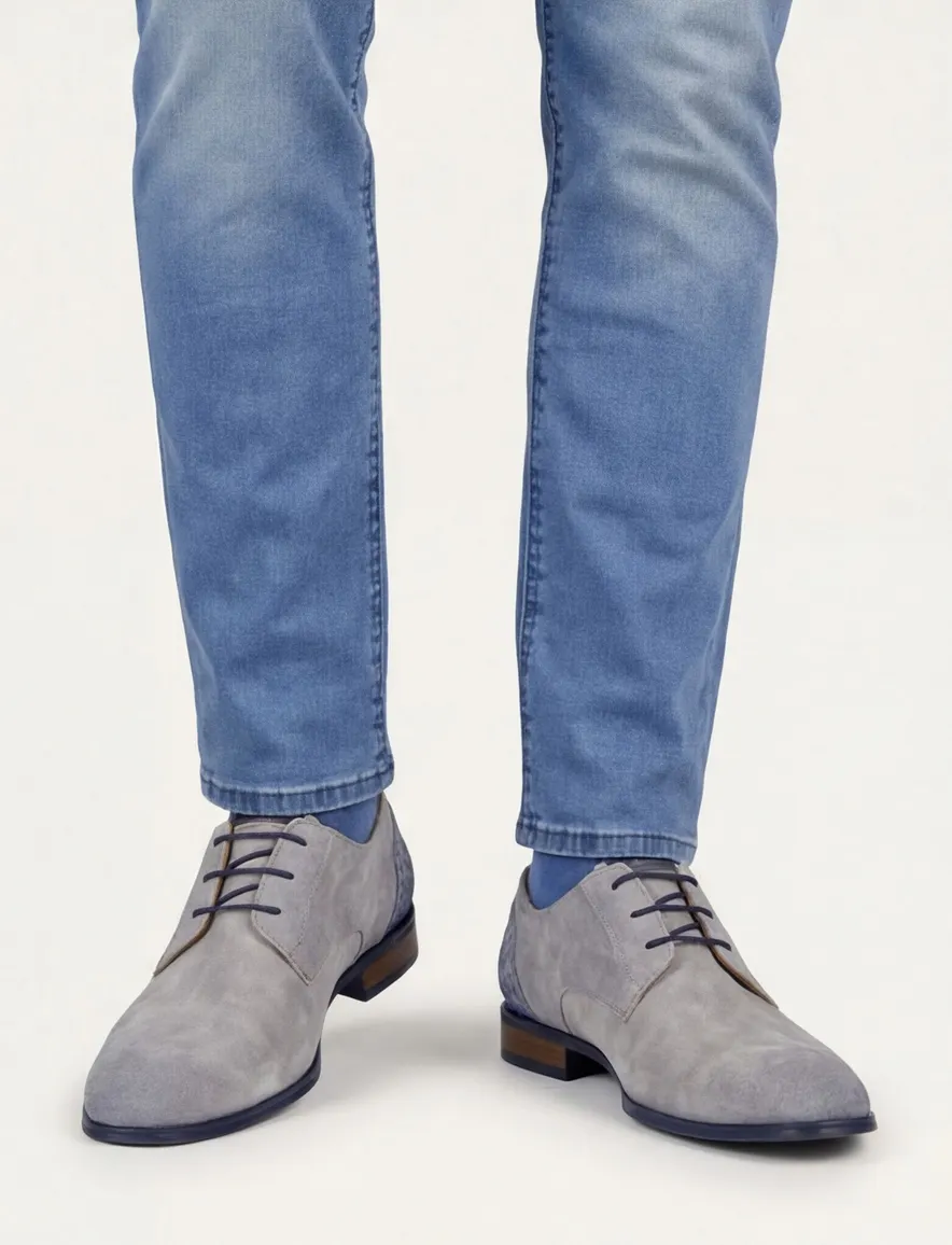 Giorgio veterschoenen grijs structuur