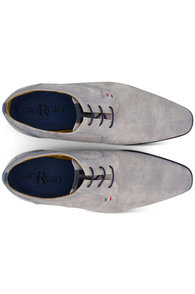 Giorgio veterschoenen grijs structuur
