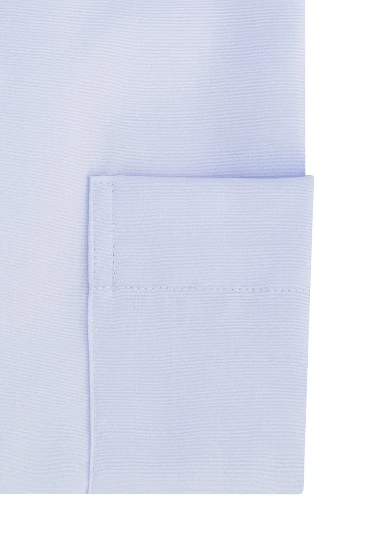 Eterna overhemd lichtblauw comfort fit met borstzak