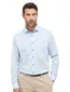 Eterna overhemd lichtblauw comfort fit met borstzak