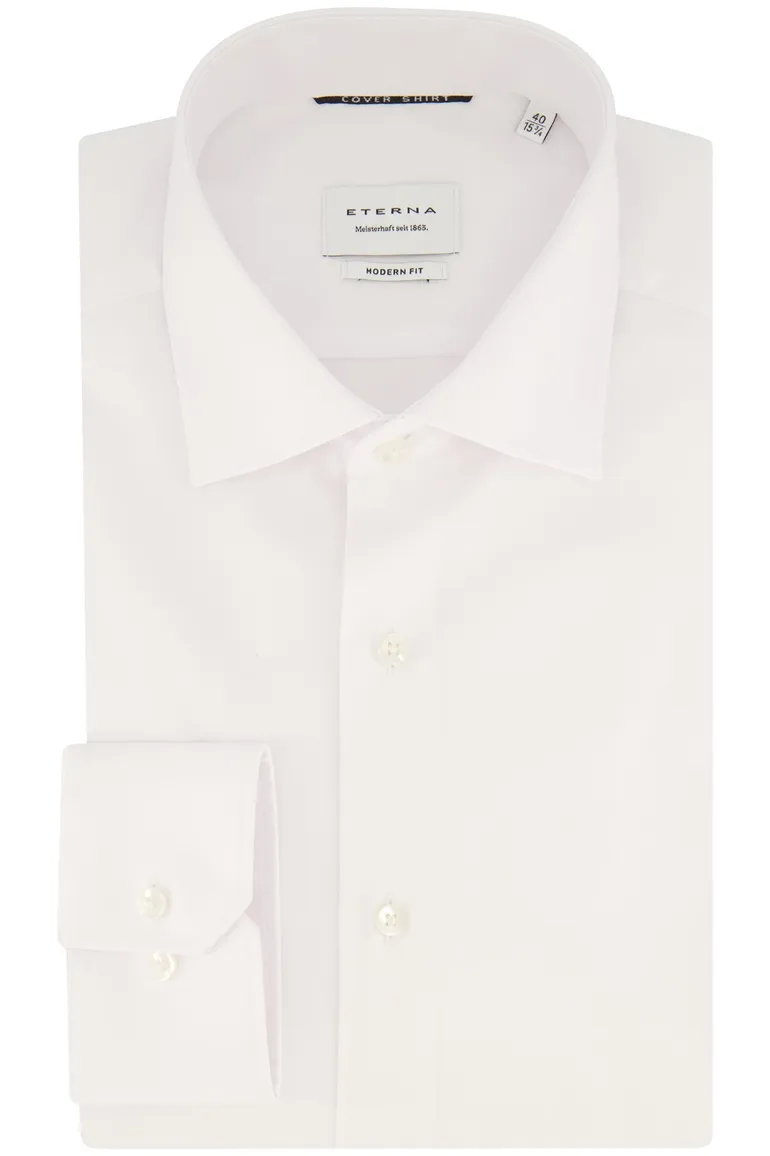 Eterna overhemd mouwlengte 7 Modern Fit wit strijkvrij